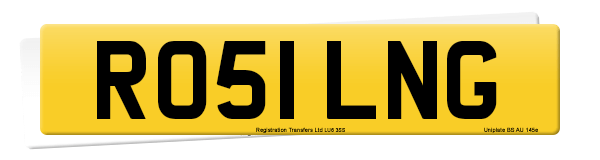 Registration number RO51 LNG